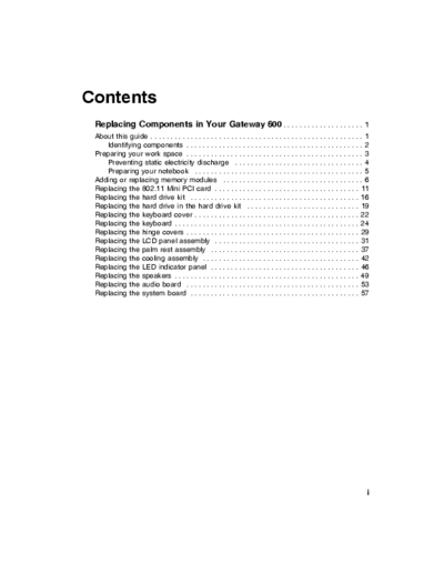 Gateway Gateway 600 Gateway 600 service manual